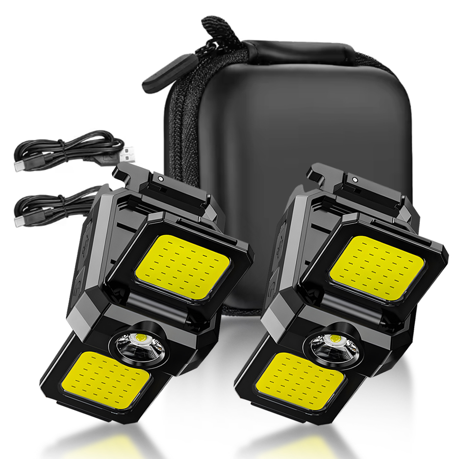 Keychain Flashlight - Mini LED Handheld Flashlights USB Rechargeable