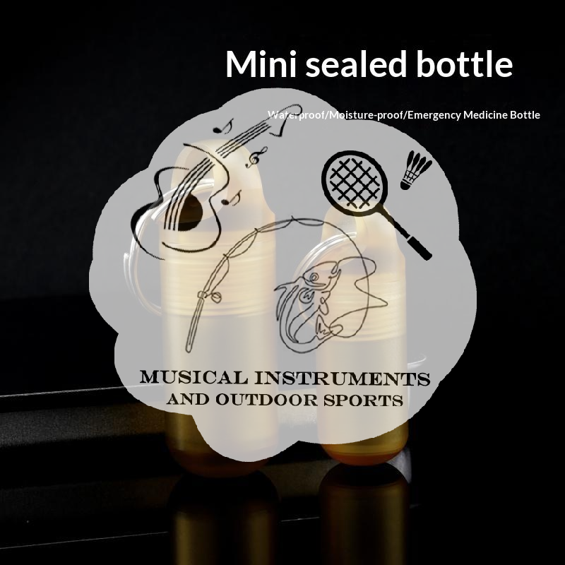 Edc Pill Carry - Small PEI Pill Bottle Multifunctional Storage