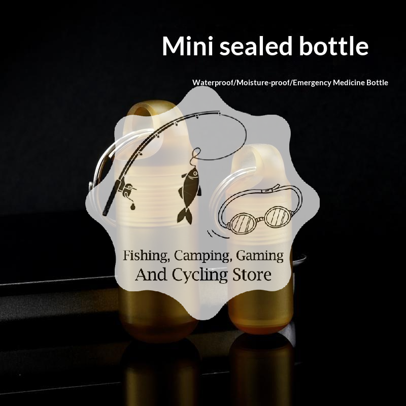 Edc Pill Carry - Small PEI Pill Bottle Multifunctional Storage