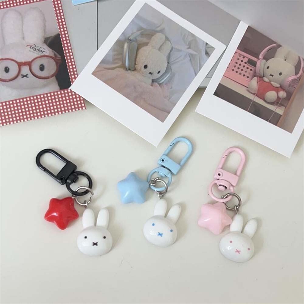Miffy Rabbit Head Kawaii Cute  - đánh giá và giá Carabiner Keychain