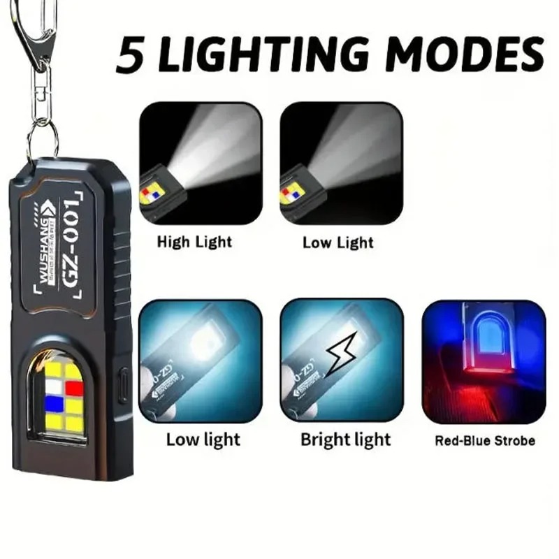 Portable Keychain LED COB Flas - đánh giá và giá Keychain Flashlight