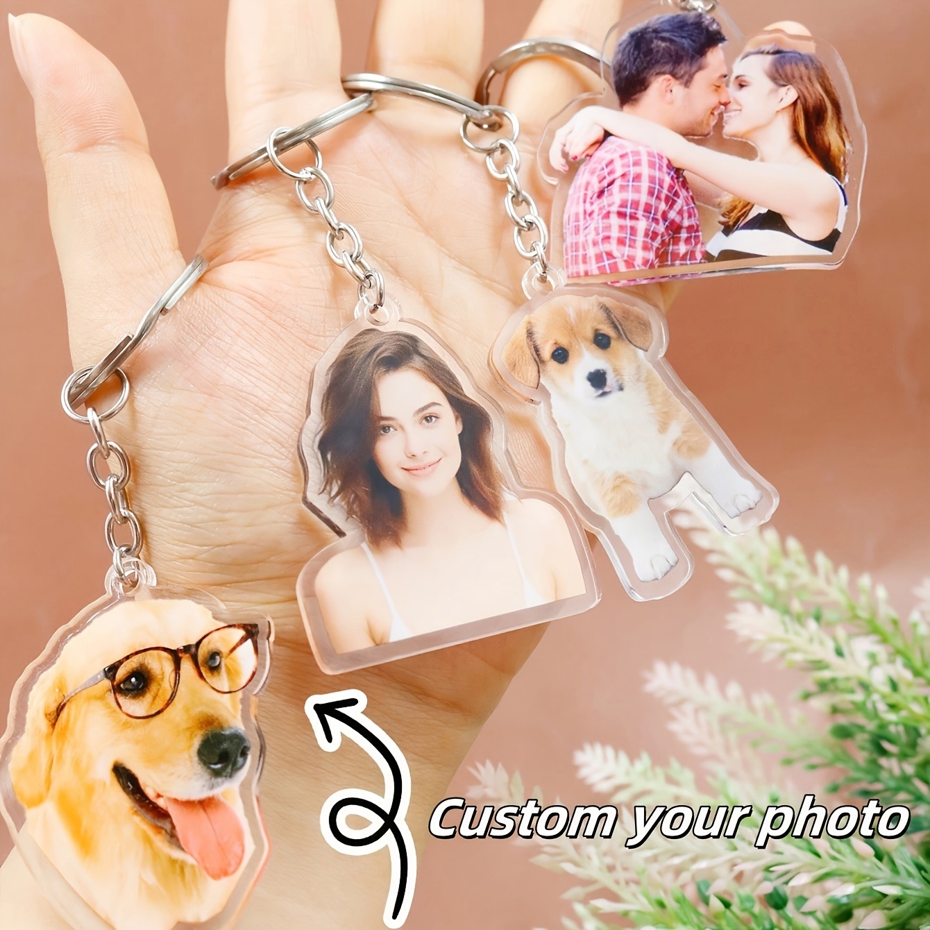 1 Custom Photo Acrylic Keychai - đánh giá và giá Carabiner Keychain