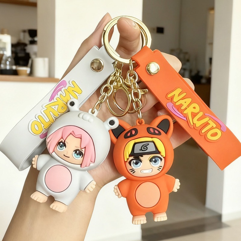 New Cartoon Naruto Q-version K - đánh giá và giá Carabiner Keychain